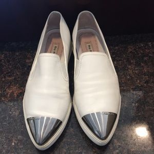 Miu miu women’s white sneaker shoe